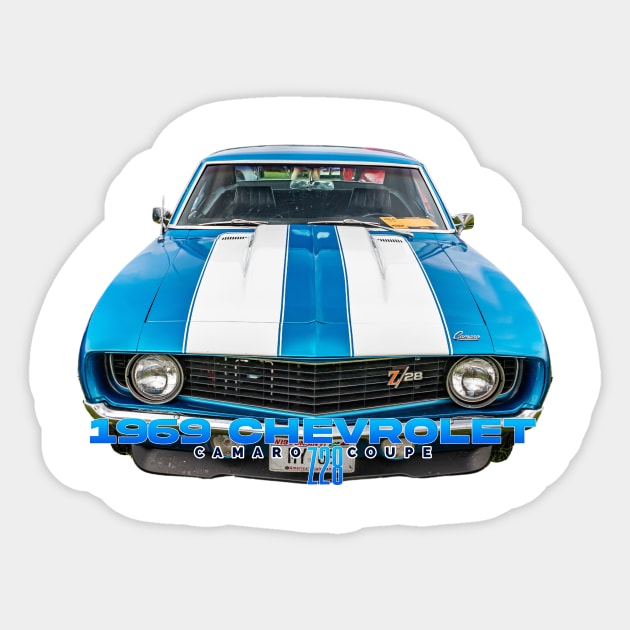 1969 Chevrolet Camaro Z28 Coupe Sticker by Gestalt Imagery